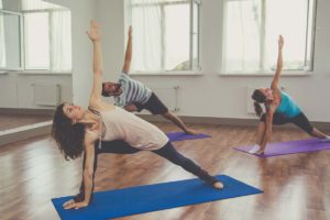 people in yoga therapy