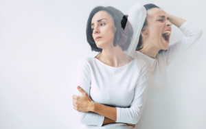 Woman undergoing bipolar disorder treatment