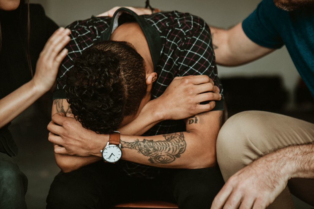 the family of a young man stages an intervention to stop his adderall addiction