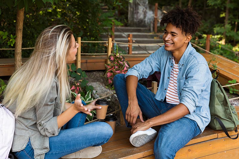 A couple sharing a loving conversation about healing from substance abuse