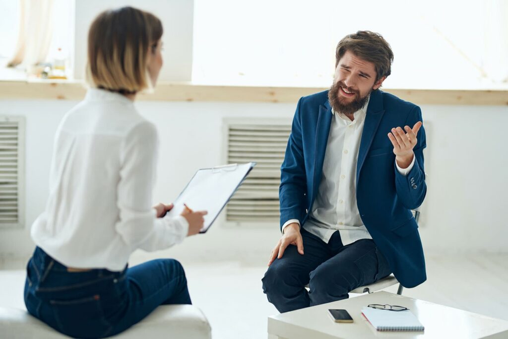 a young man enters dual diagnosis treatment