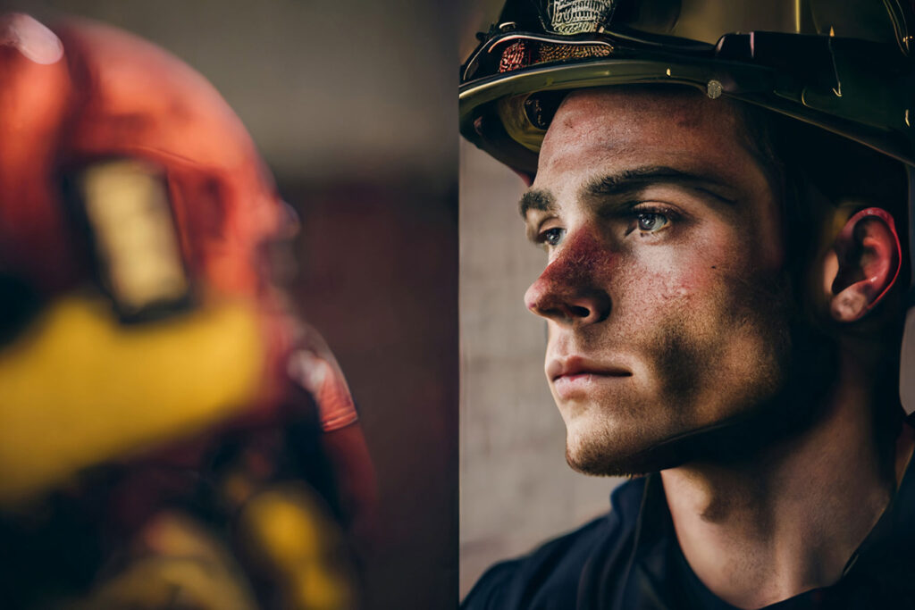 a firefighter encounters stressful and traumatic situations on the job