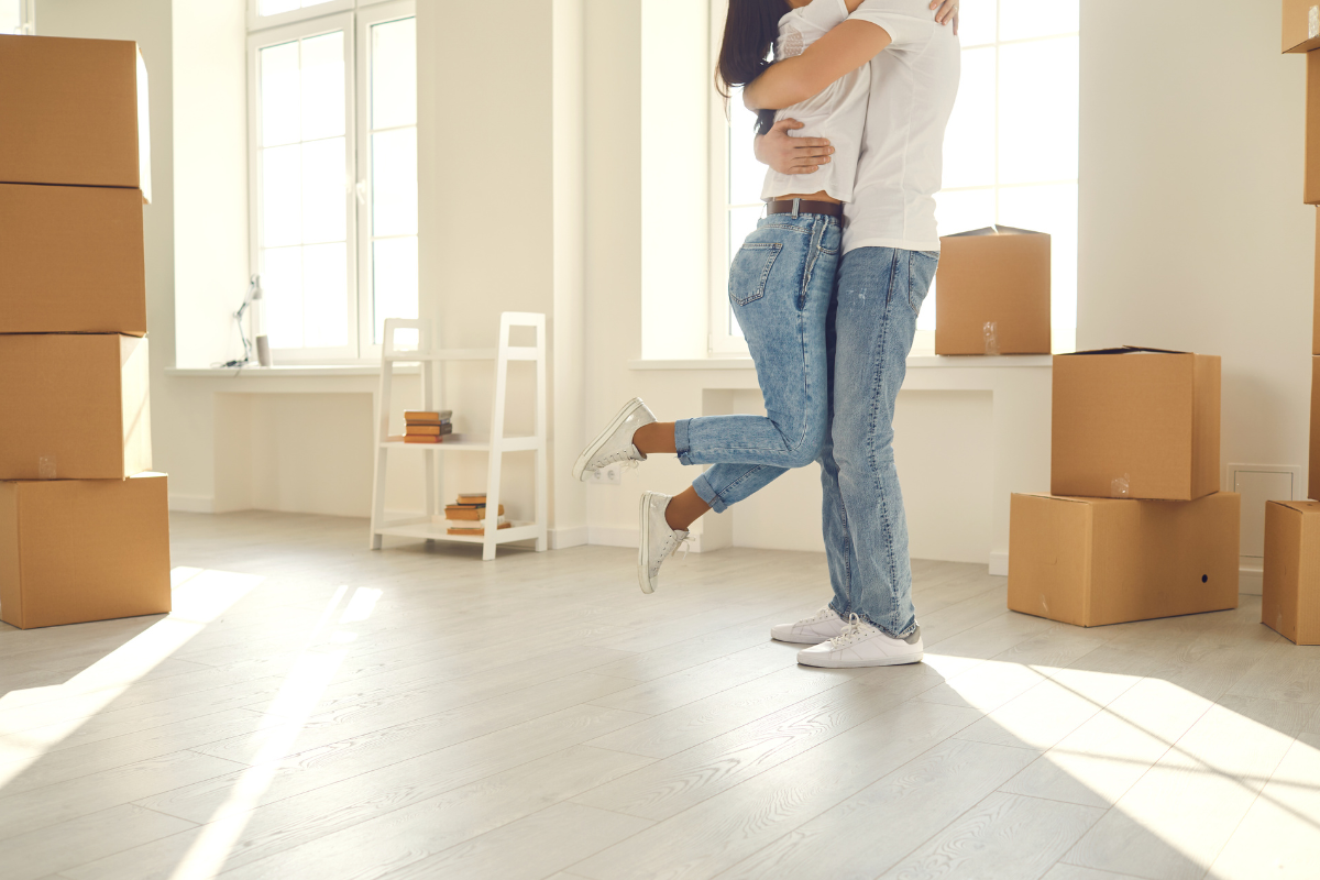 couple embracing