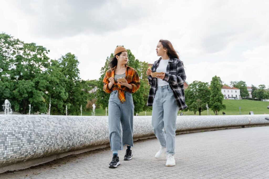 two women talking about substance use treatment