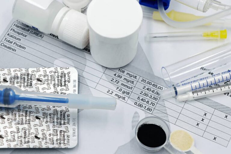 A drug test with results on the paper