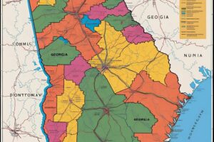 map of Georgia with counties