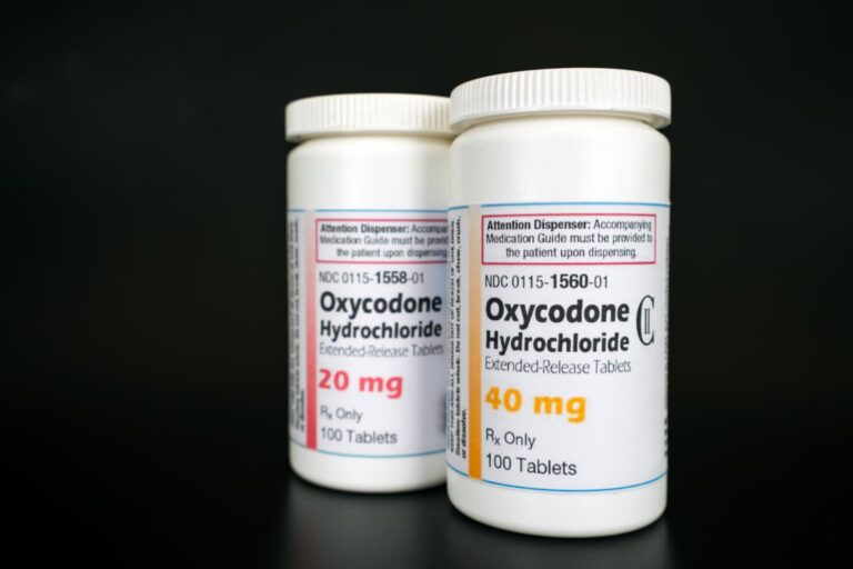 Two pill bottles of Oxycodone and how long they stay in your system