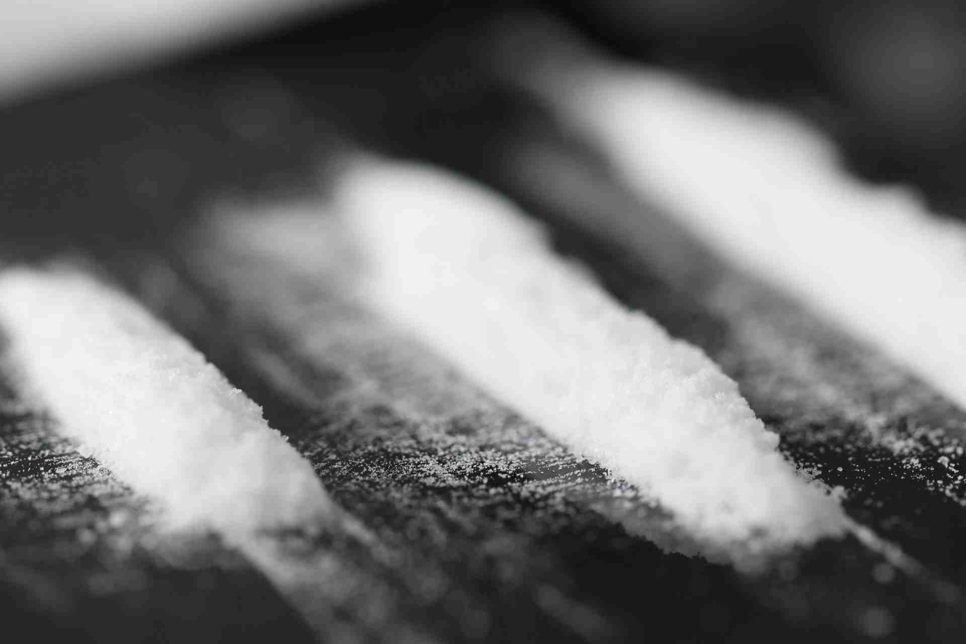 Crack cocaine prepared for use representing stimulant addiction and substance abuse